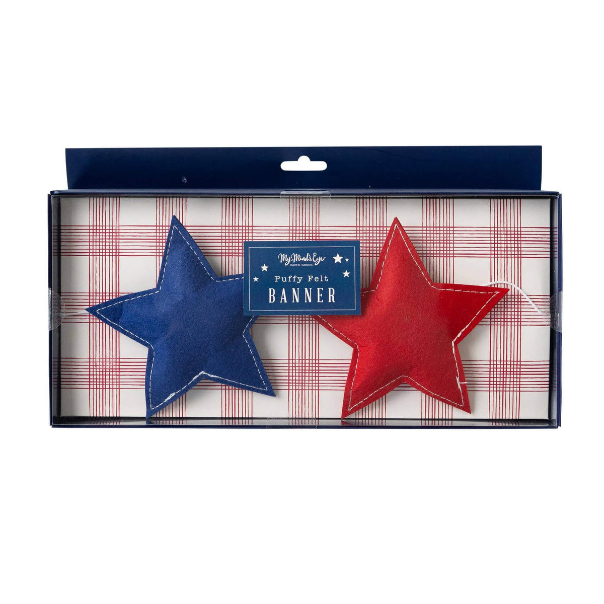 Patriotic Felt Stars Banner