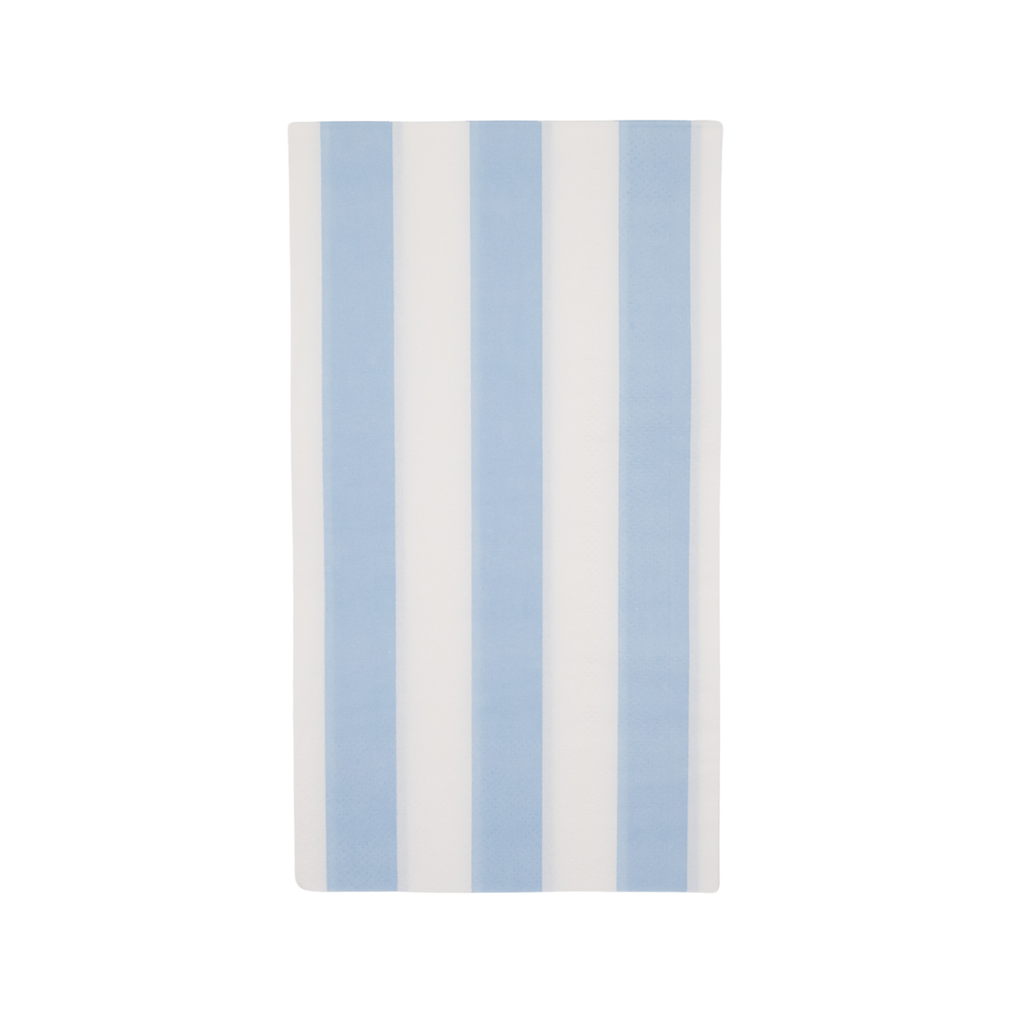 Sky Blue Cabana Stripe Guest Towel Napkins