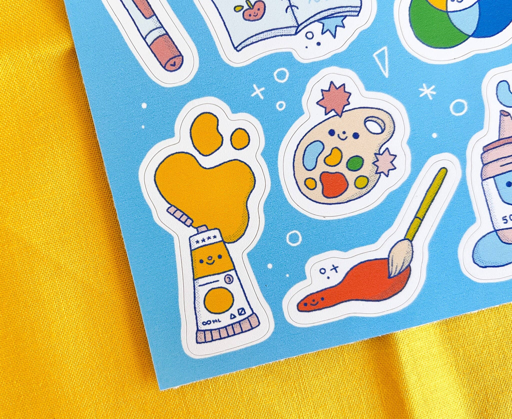 Colorful Artsy Friends Stickers