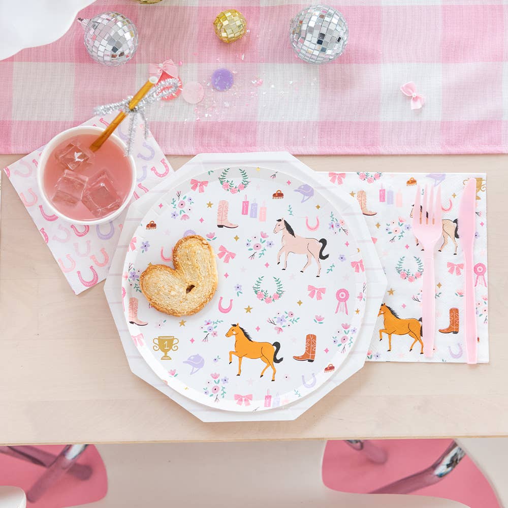 Pony Tales Paper Party Plates 8"