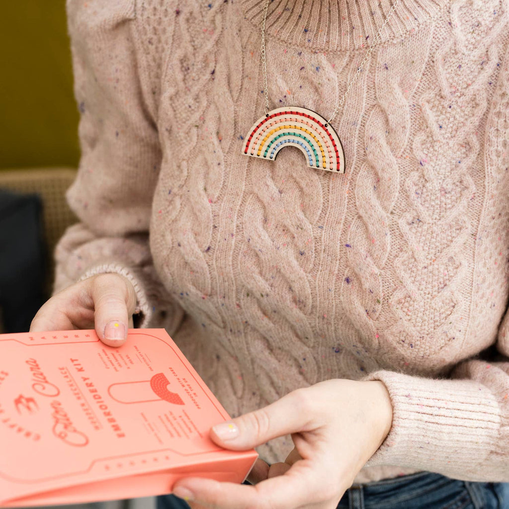 Rainbow Necklace Embroidery Board Kit