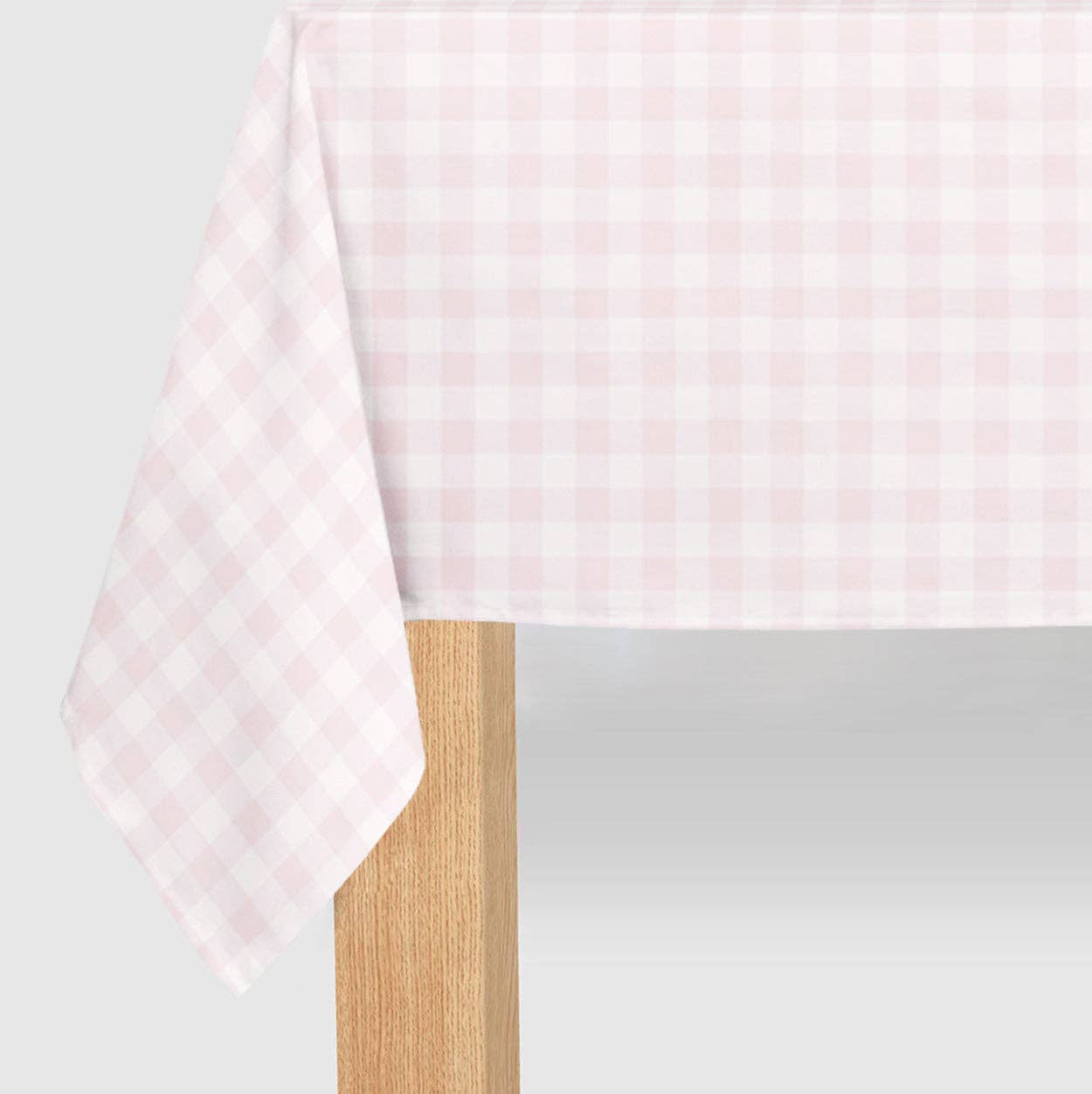 Pink Gingham Paper Tablecloth