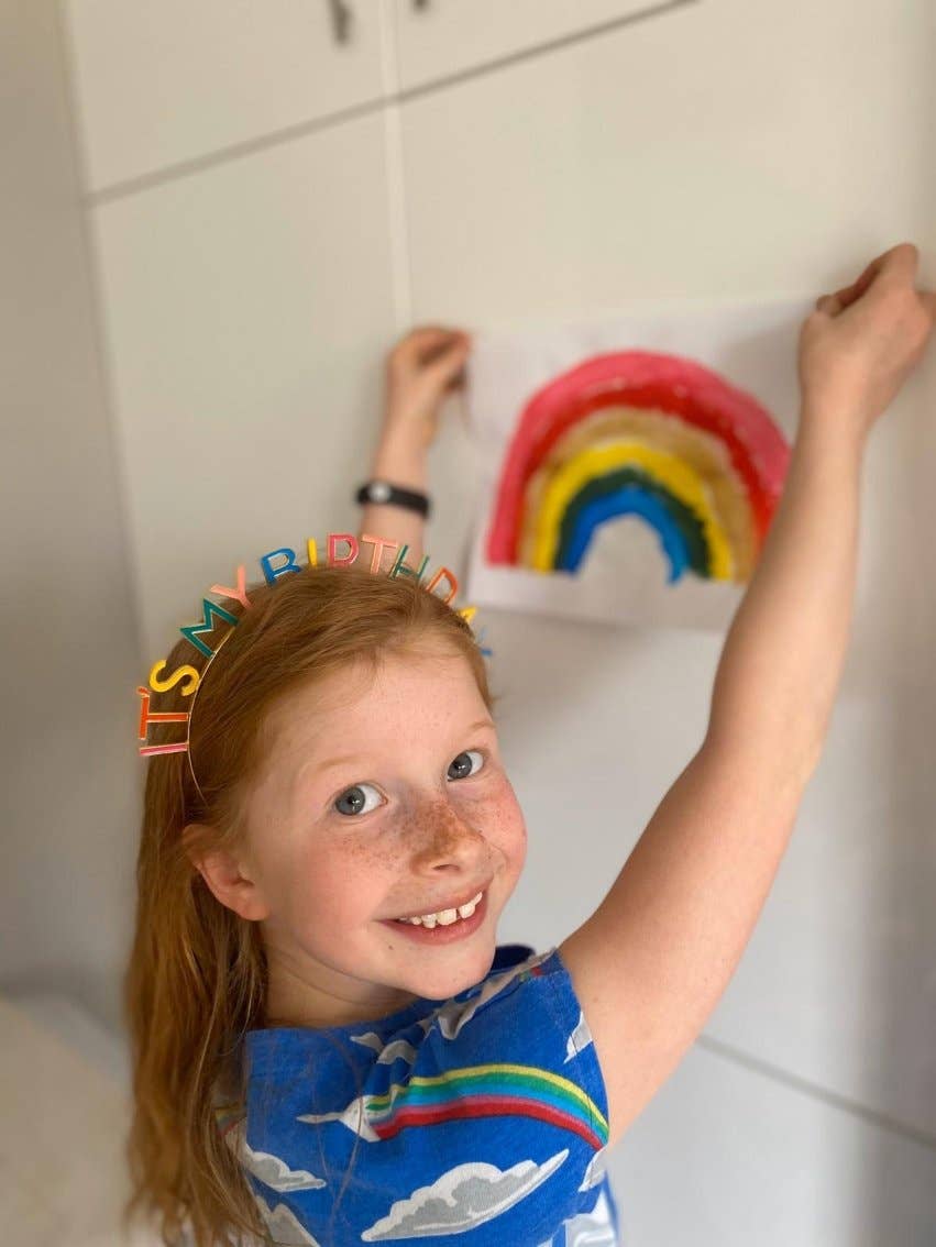 Rainbow 'It's My Birthday' Headband