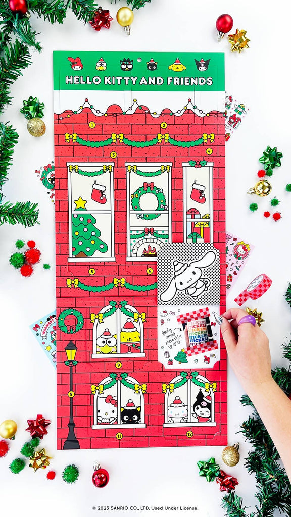 Hello Kitty & Friends Christmas Sticker Countdown Advent Calendar