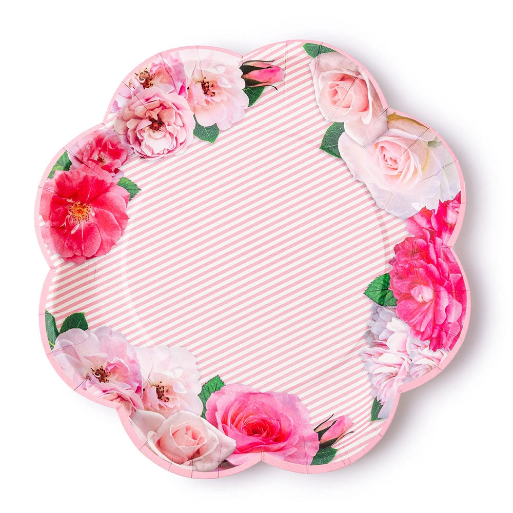 A Very English Rose Paper Party Plates 10"