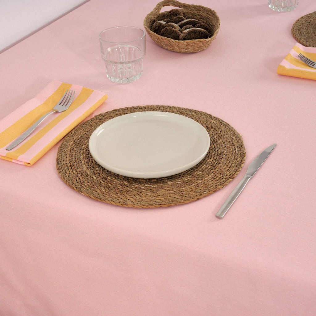 Light Pink / Flaxseed Striped Napkins (Set of 2)