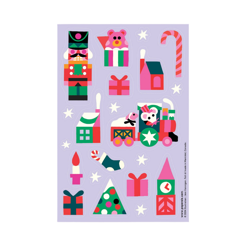 LITTLE TRAIN Holiday Sticker Sheet