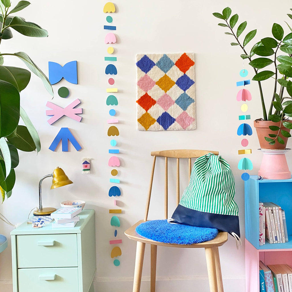 Pastel Paper Shapes Garland