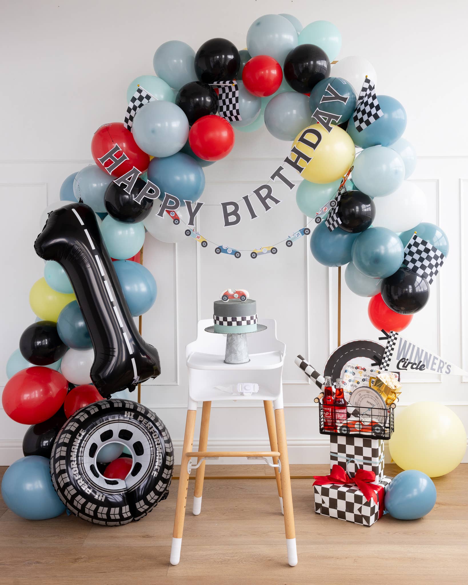 Miles Per Hour Happy Birthday Banner Set