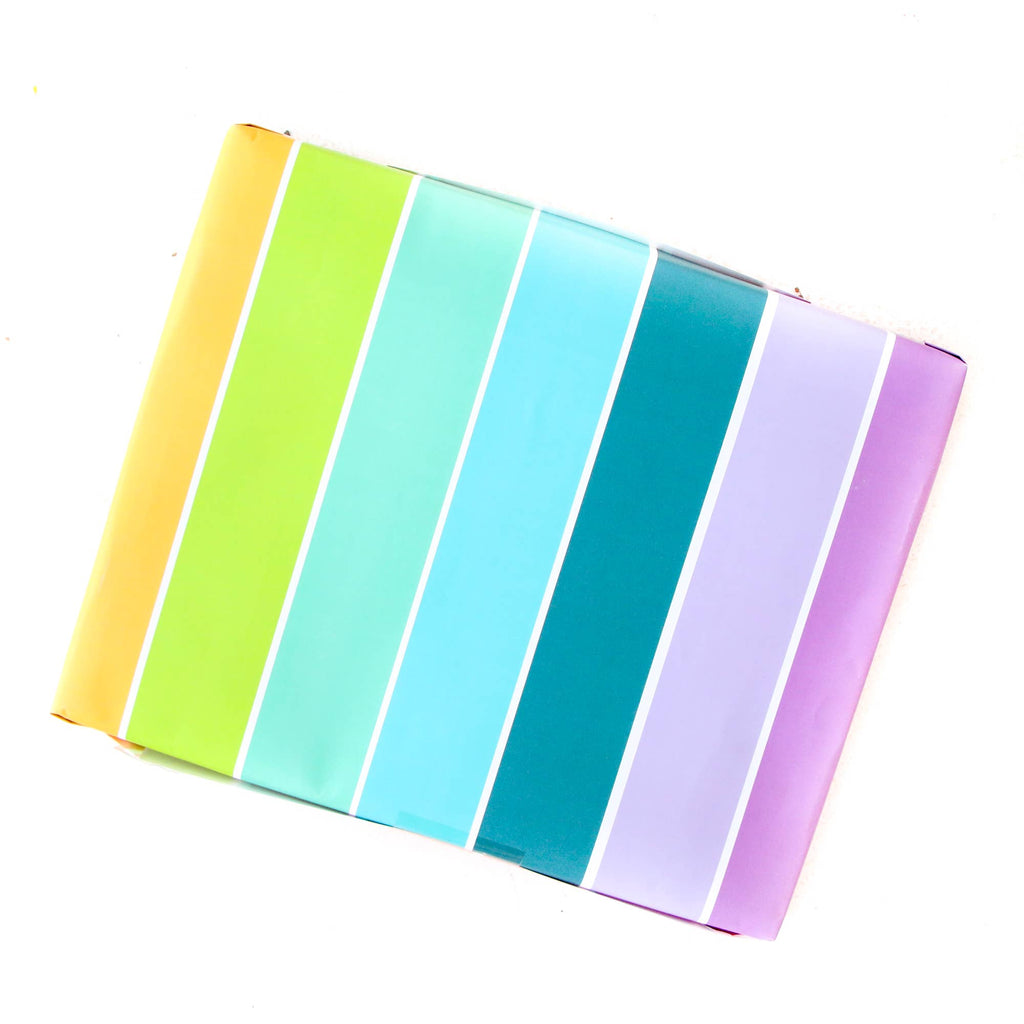 Rainbow Stripe Paper Table Runner / Wrapping Paper