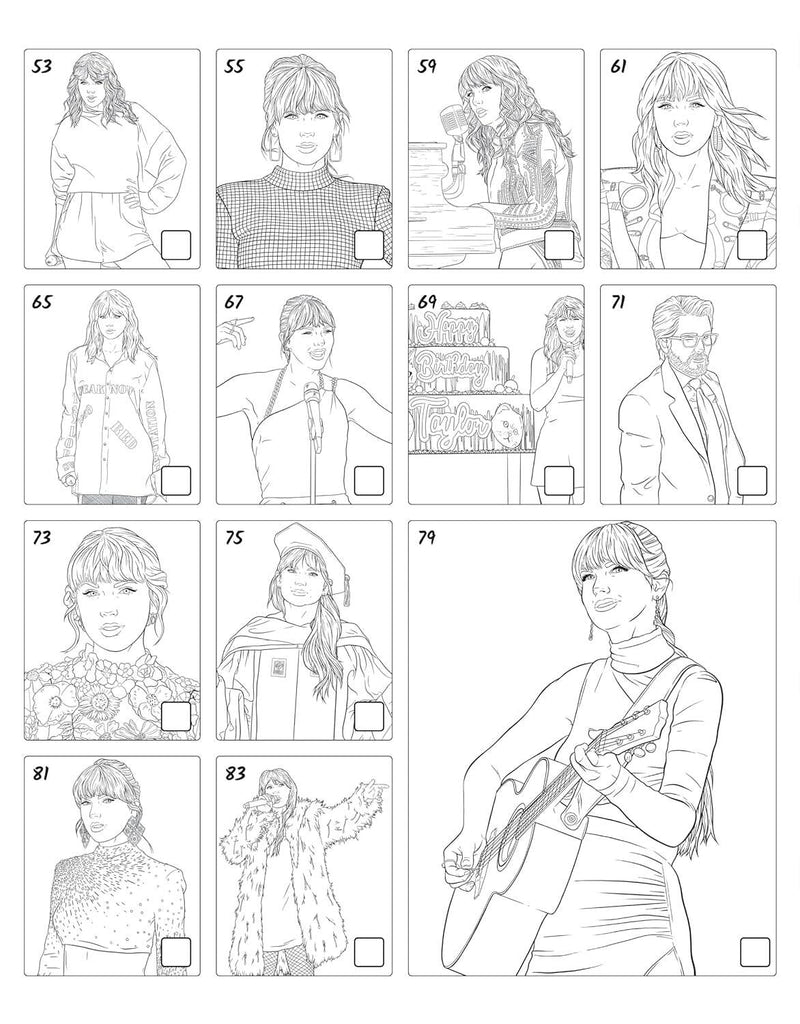 SUPER FAN-tastic Taylor Swift Coloring & Activity Book