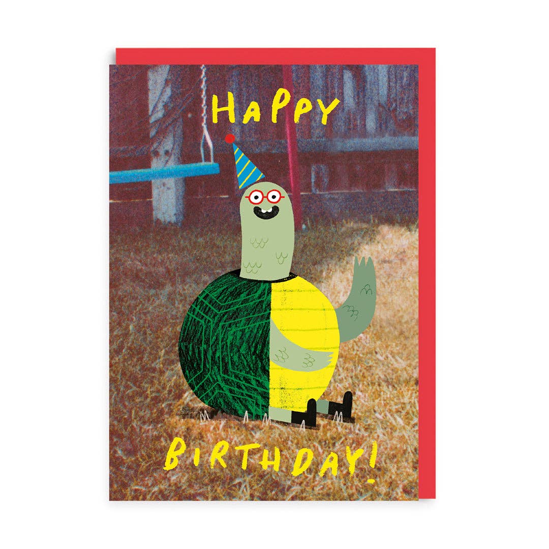 Tortoise Playground Birthday Greeting Card