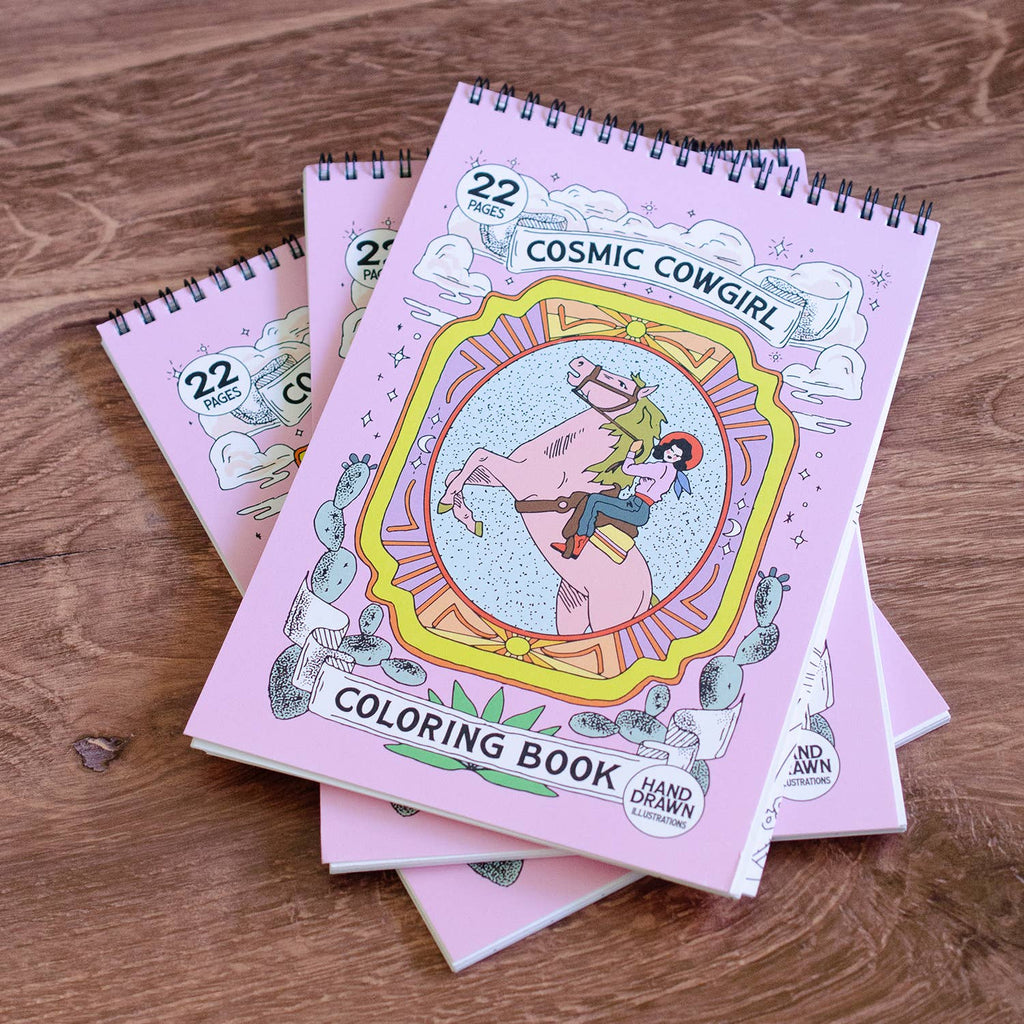 Cosmic Cowgirl Premium Coloring Book