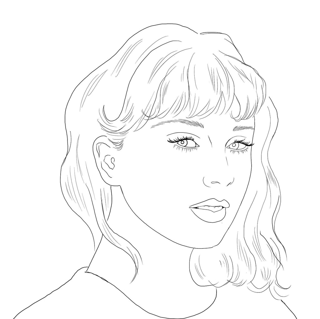 Colour Me Swiftly Unofficial Taylor Swift Coloring Book