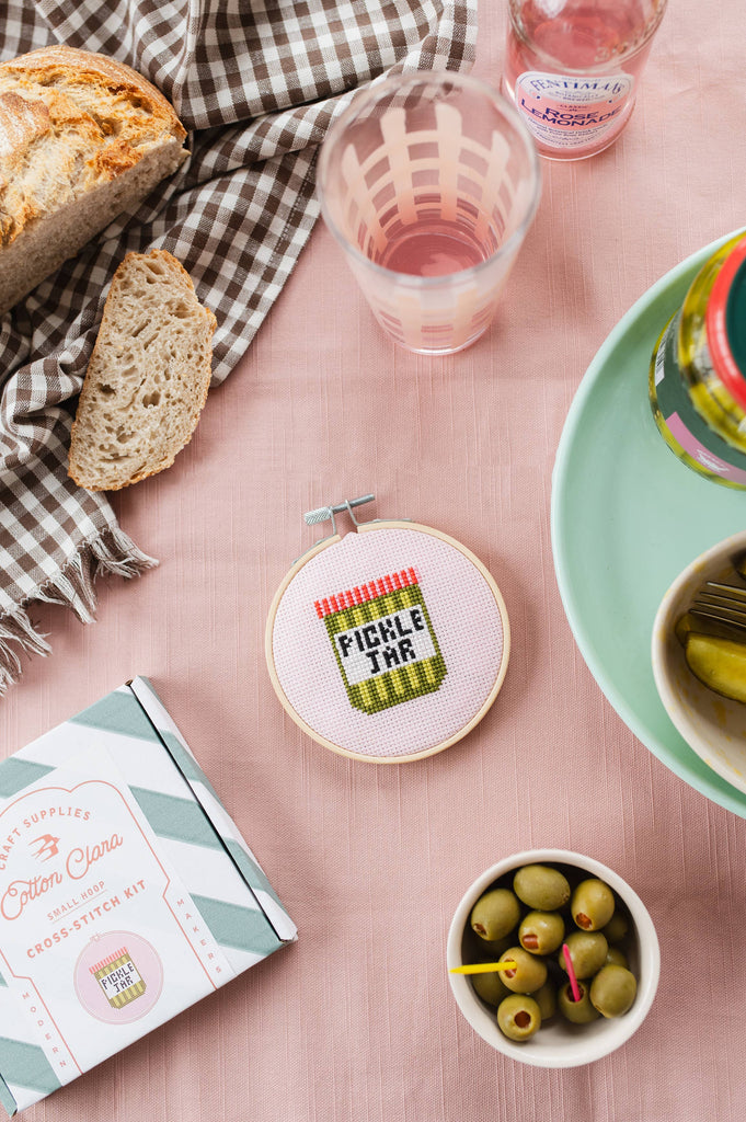 Pickle Jar Cross Stitch Kit