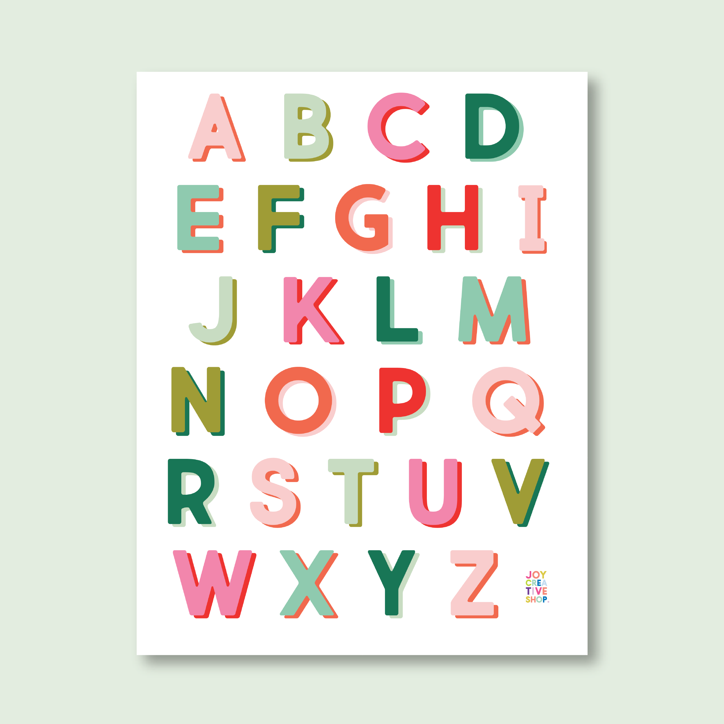 Vinyl Alphabet Sticker Sheet: Holiday