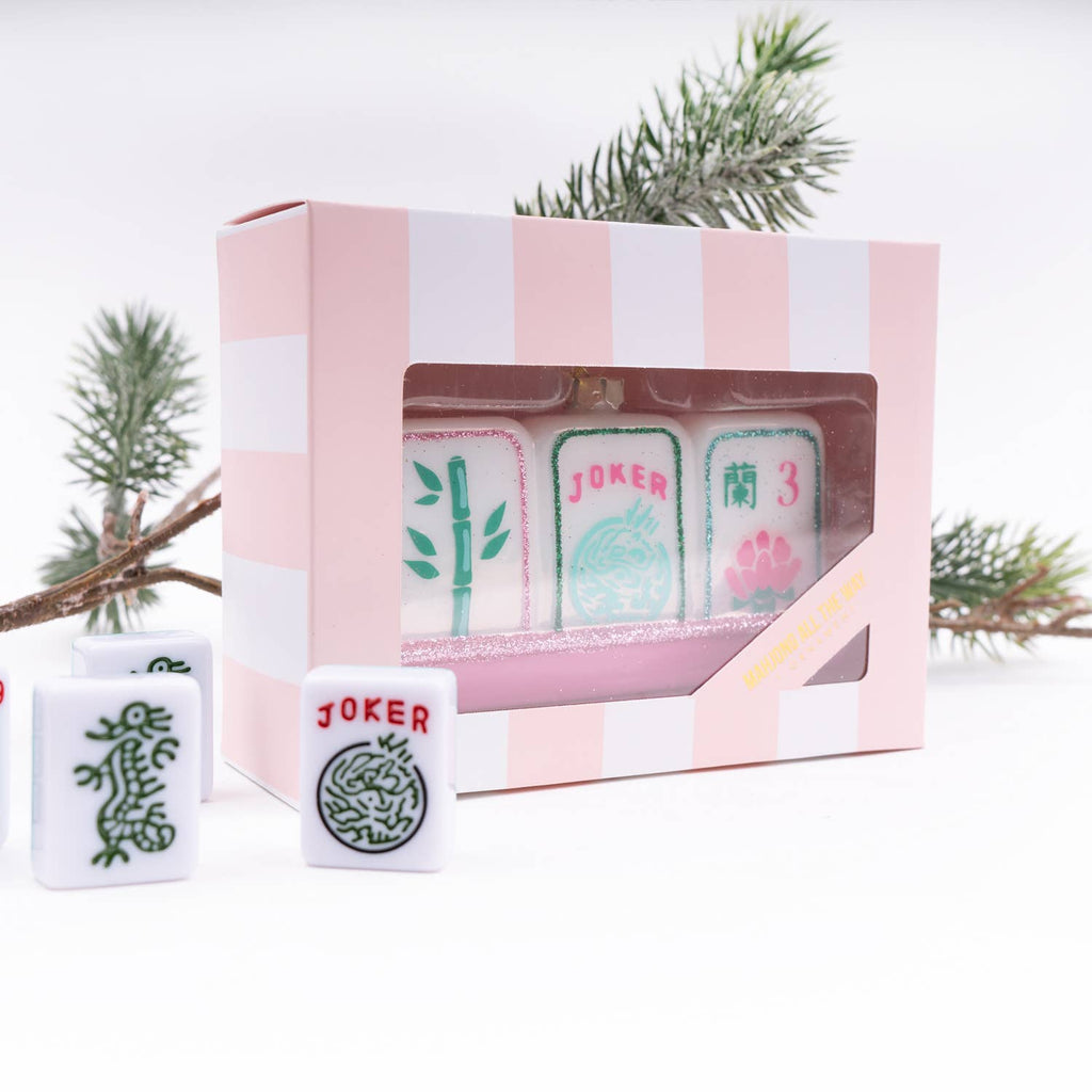 PRESALE: Mahjong Tiles Ornament 4.5"