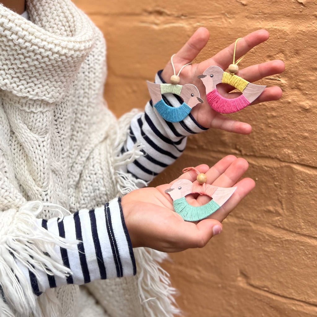 Make Your Own Flying Bird Ornaments