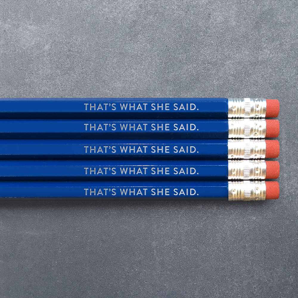 THAT'S WHAT SHE SAID Royal Blue Pencil Pack