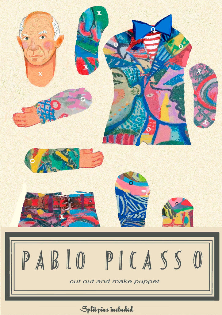 Cut & Make Picasso Paper Puppet