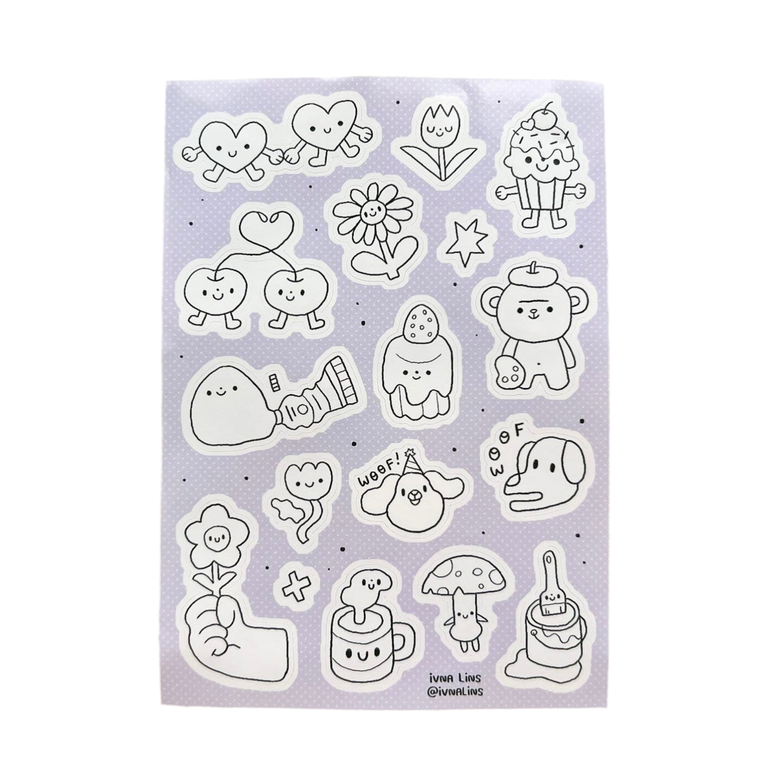 Sketchbook Doodles Sticker Sheet