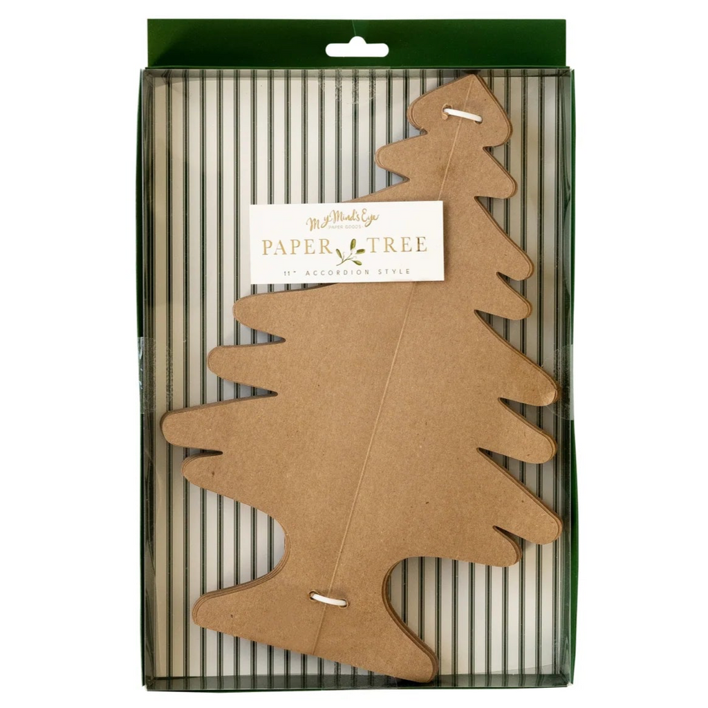 Christmas Memories Kraft Paper Tree Decoration