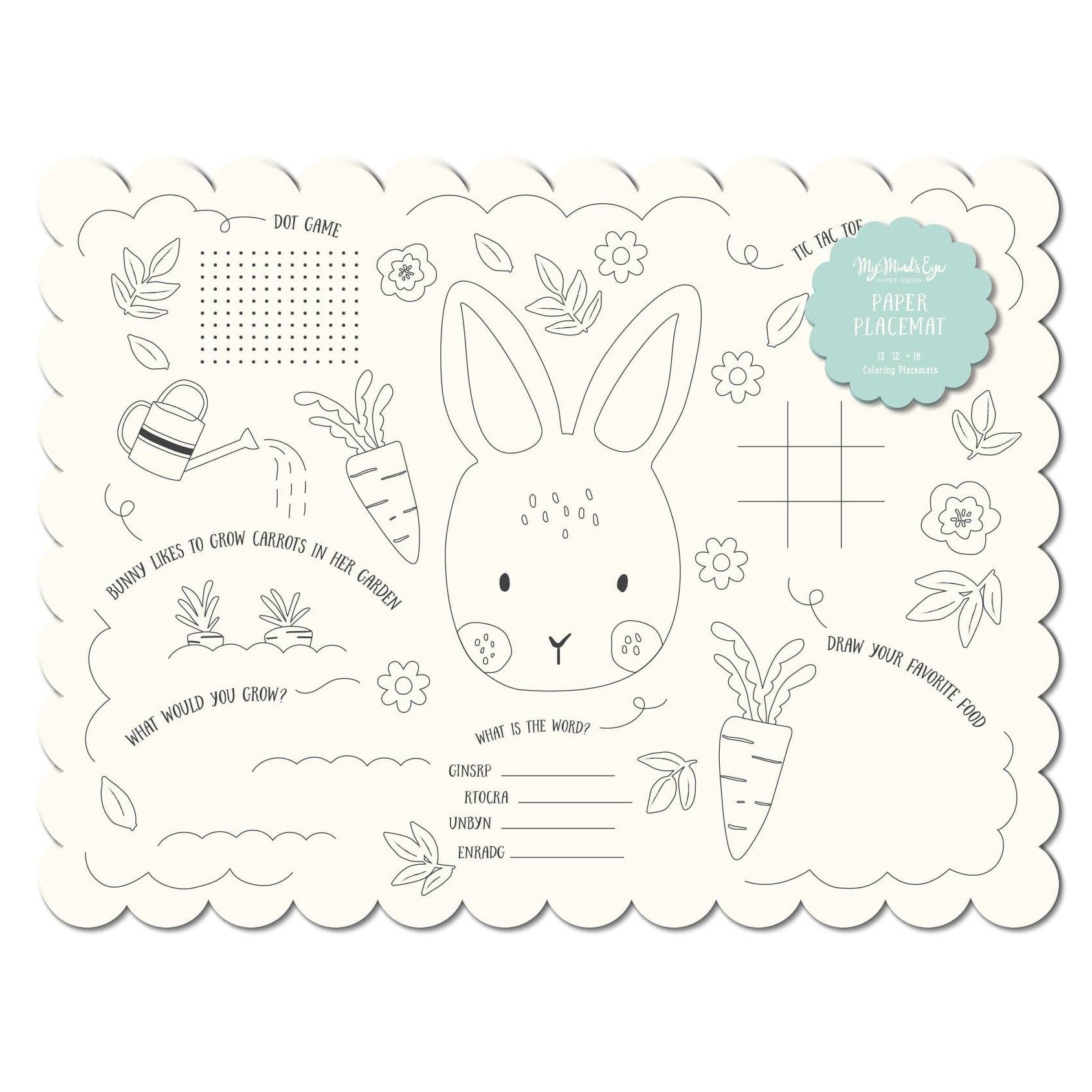 Spring Coloring Placemats