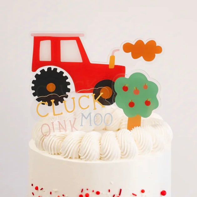 ON THE FARM Acrylic Cake Toppers