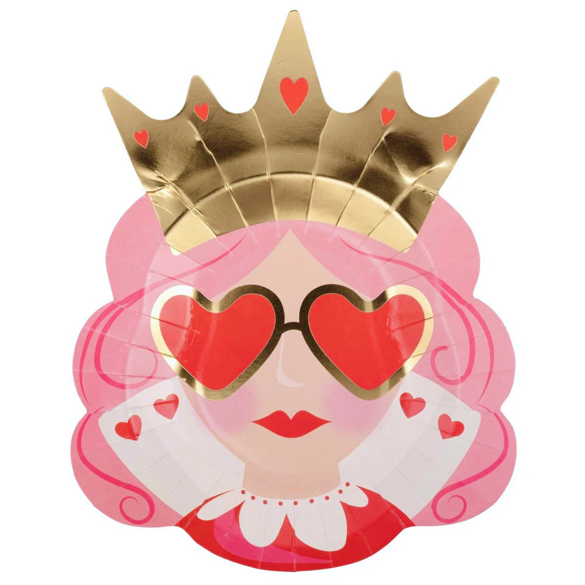 Queen of Hearts Paper Plates 10"