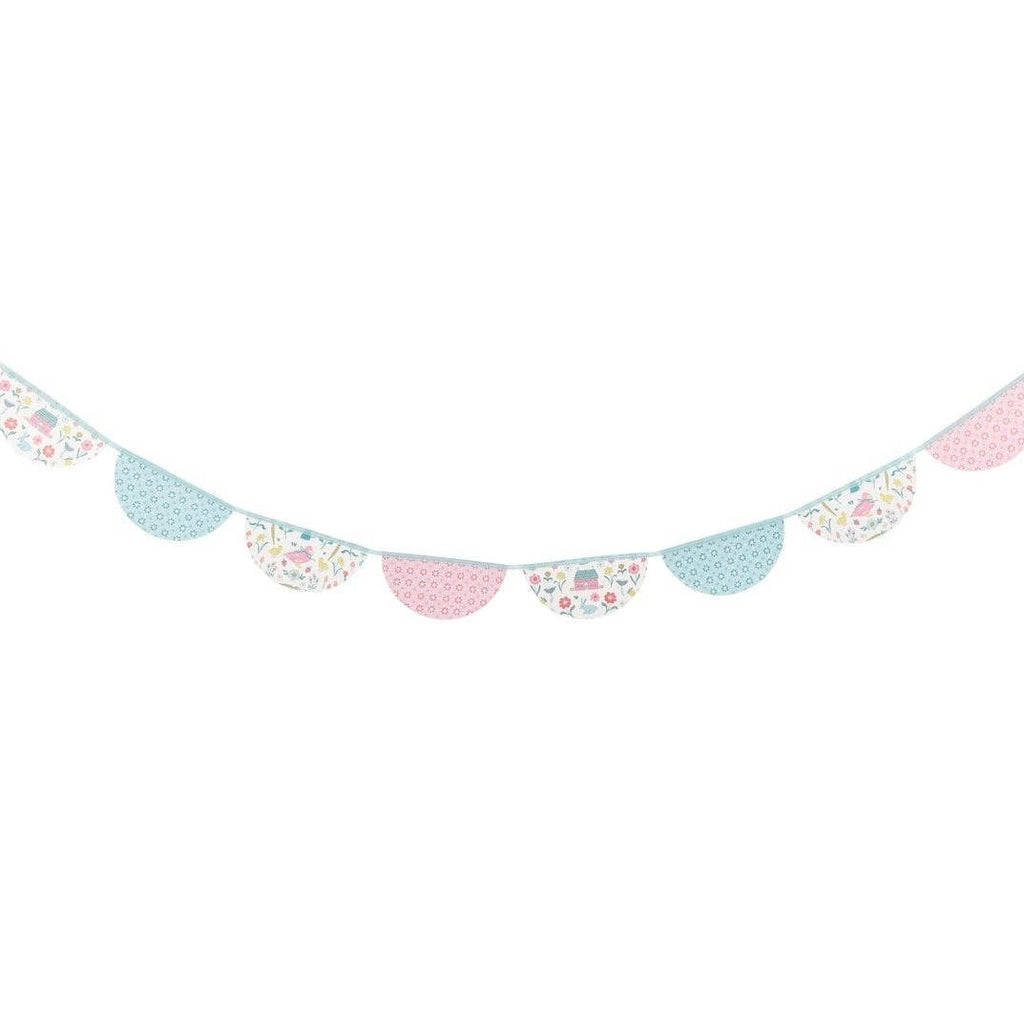 Springtime Cottage Bunting Banner