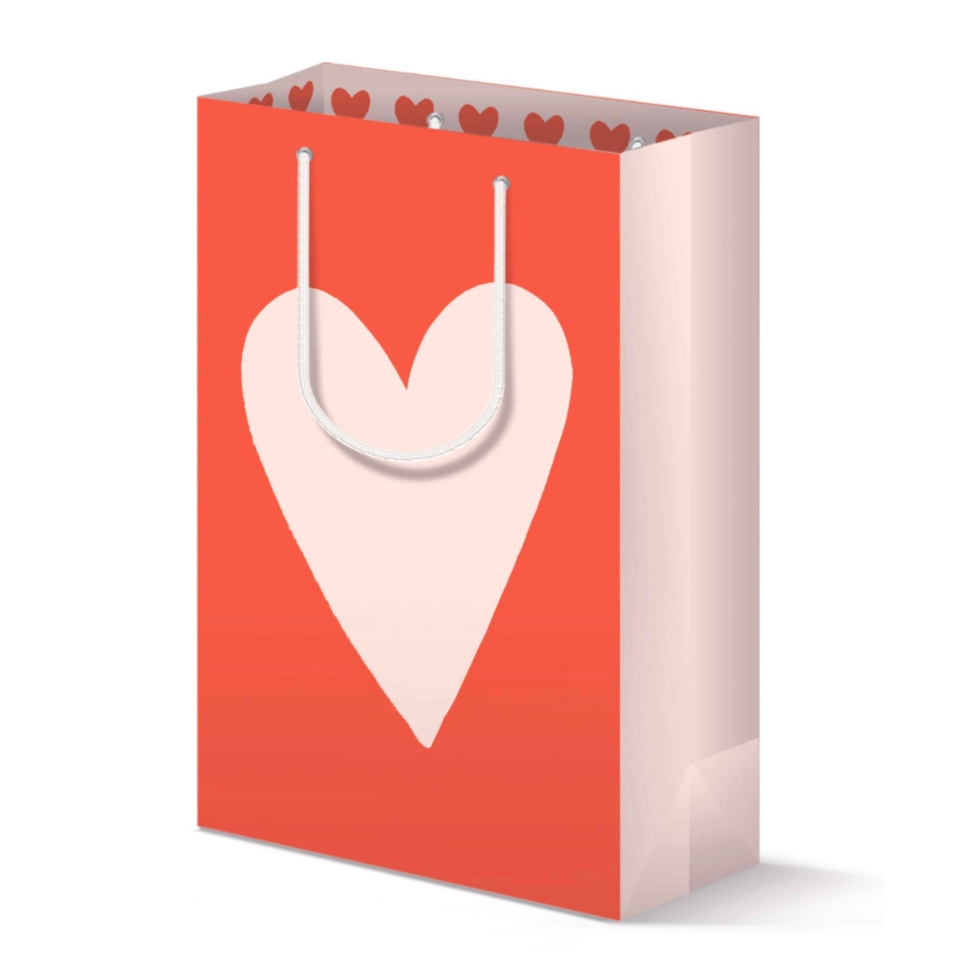 Two-Tone Heart Gift Bag