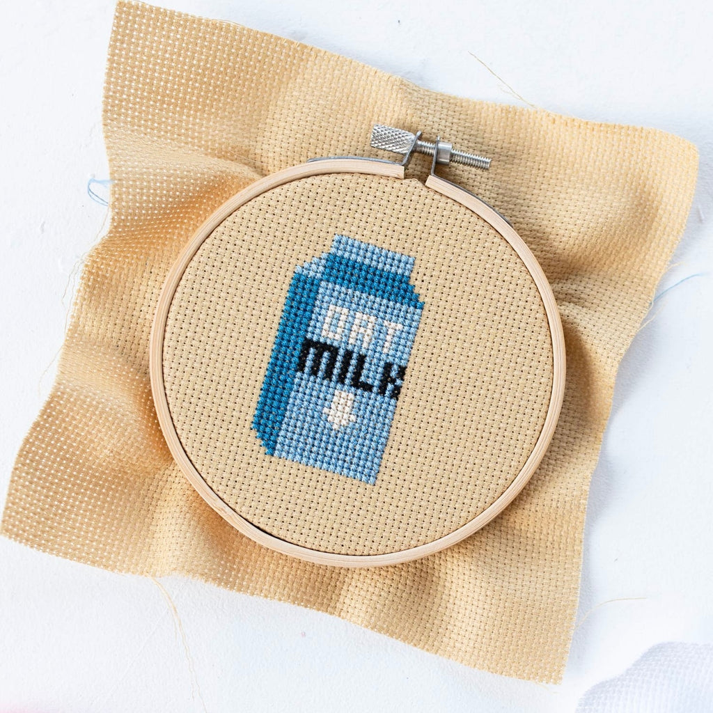 Oat Milk Cross Stitch Kit