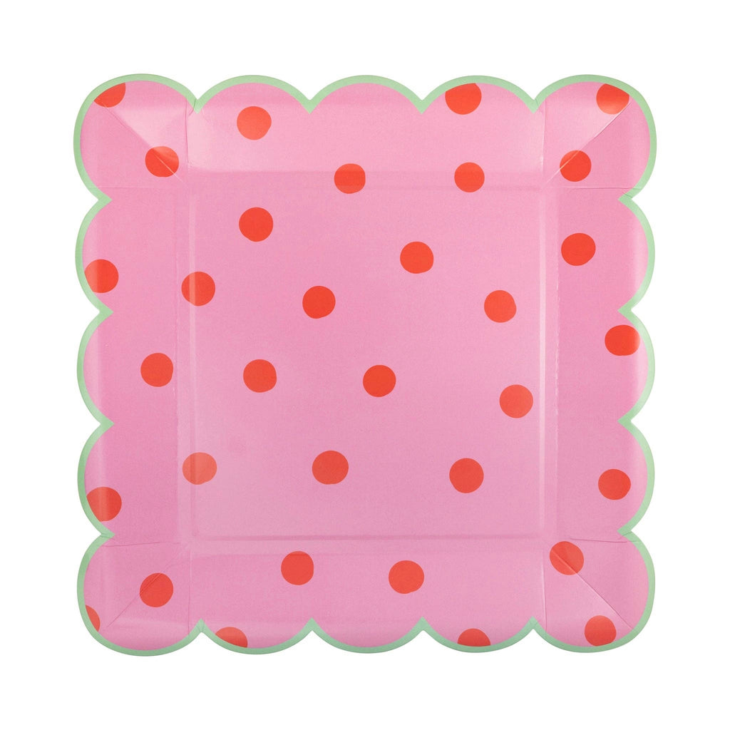 Polka Dot Party Plate Set 10"