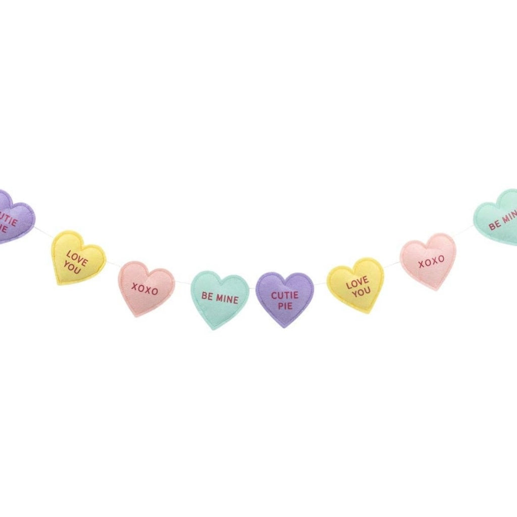 Conversation Hearts Valentine's Day Felt Banner