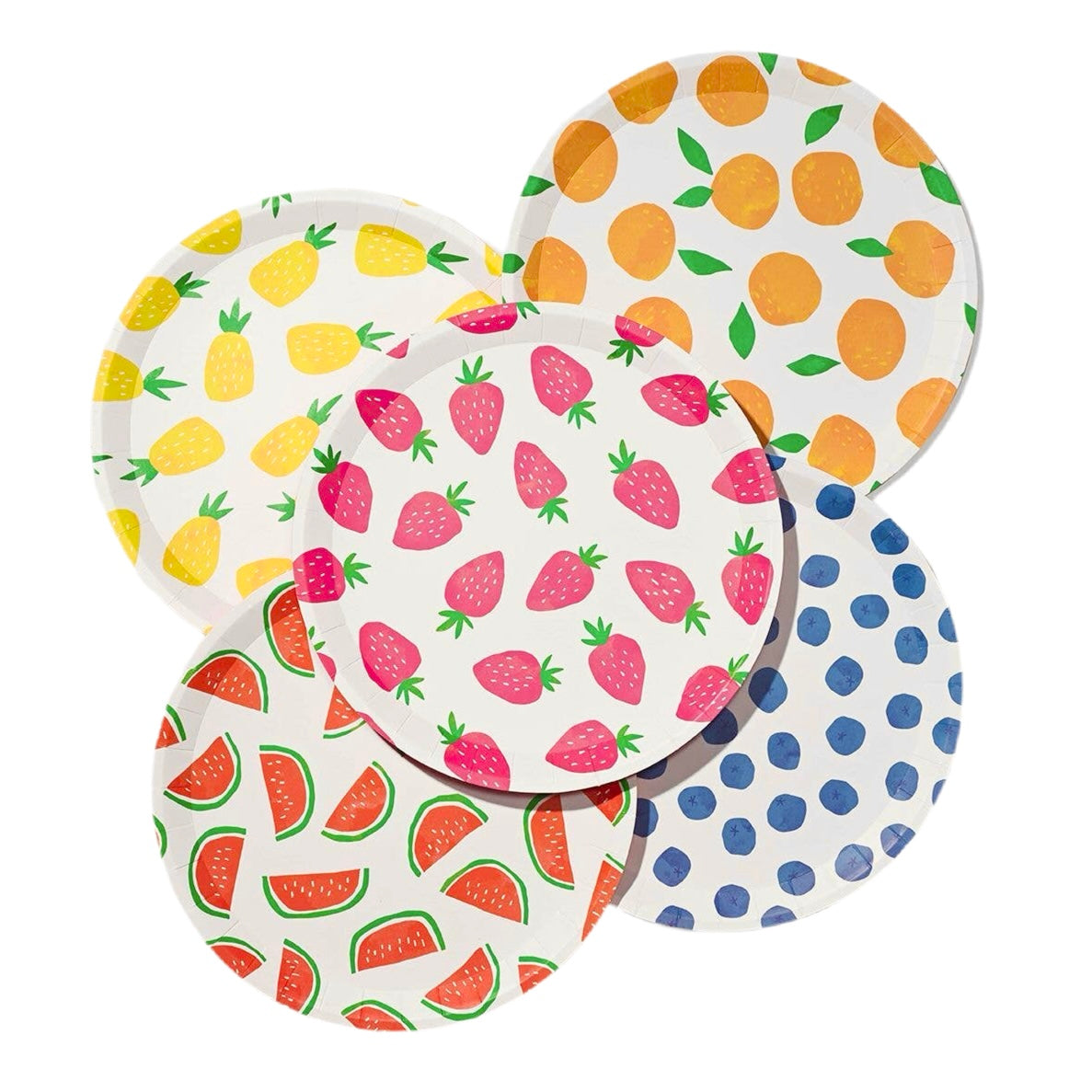 Fruit Punch Large Paper Party Plates 9.25"