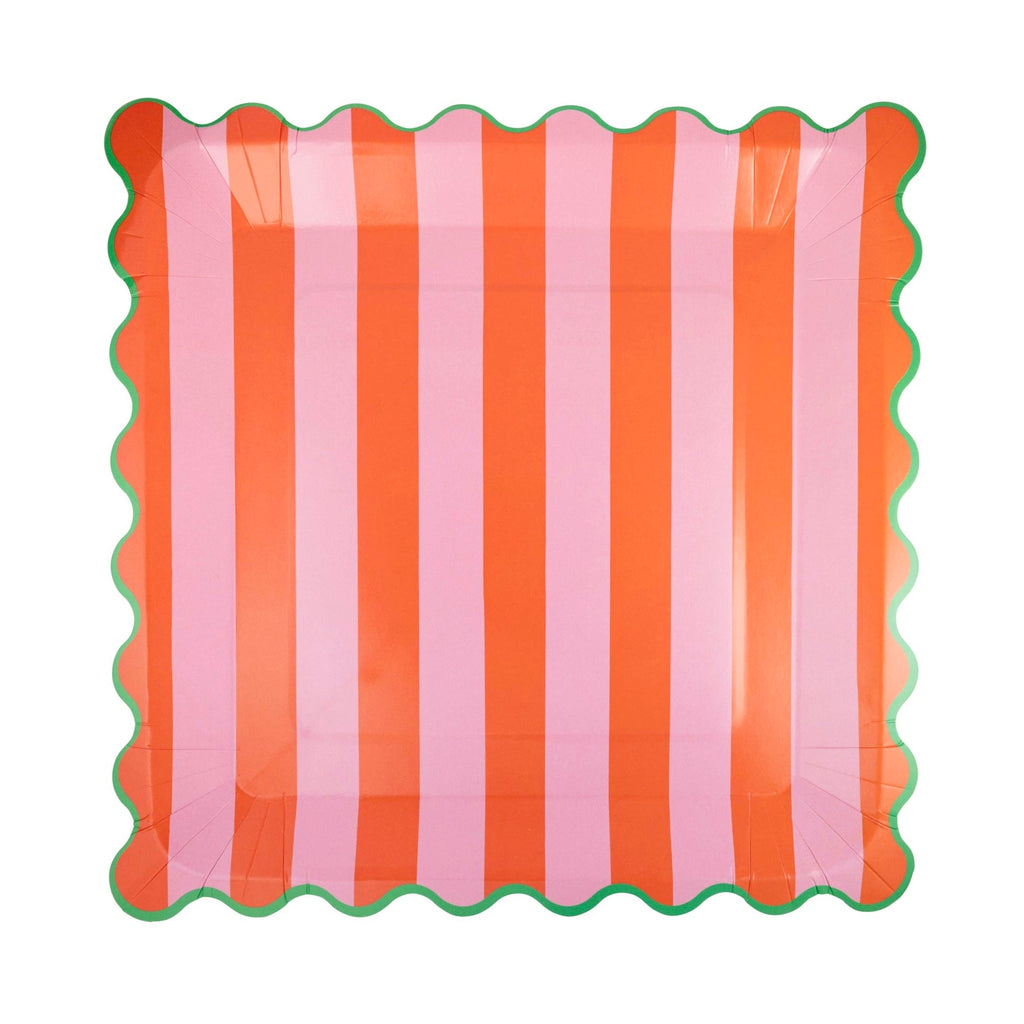 It’s Your Birthday Multi-Colored Striped Plate Set 11"