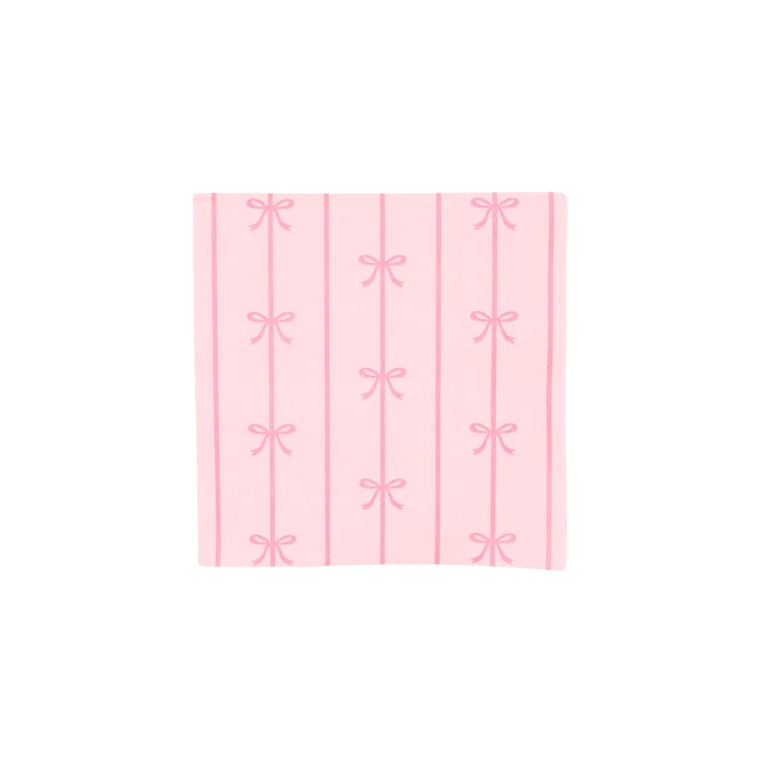 Petal Pink Signature Bow Small Napkins