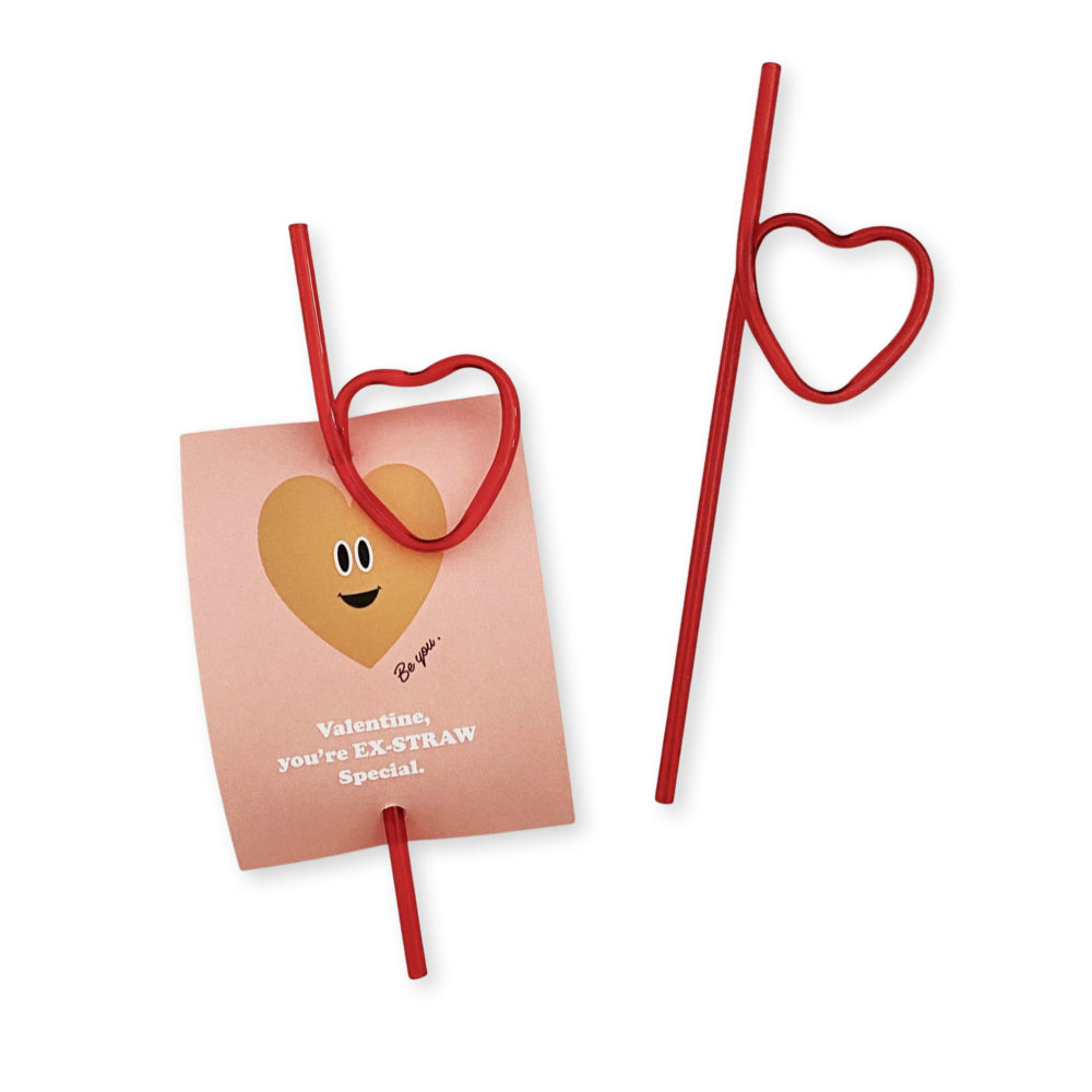 Heart Straws Classroom Valentine Kit (12ct)