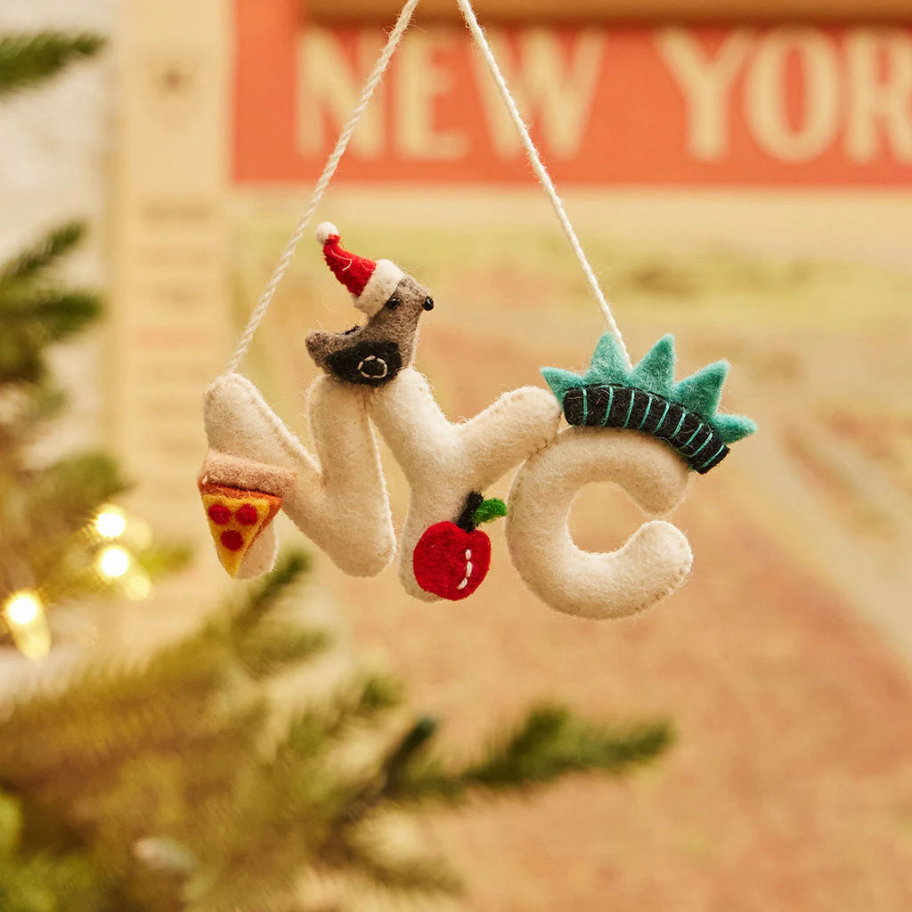 NYC Icons Felt Ornament 4.5"