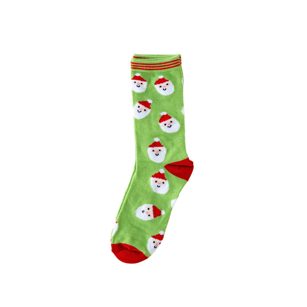 Whimsy Santa Scatter Holiday Socks