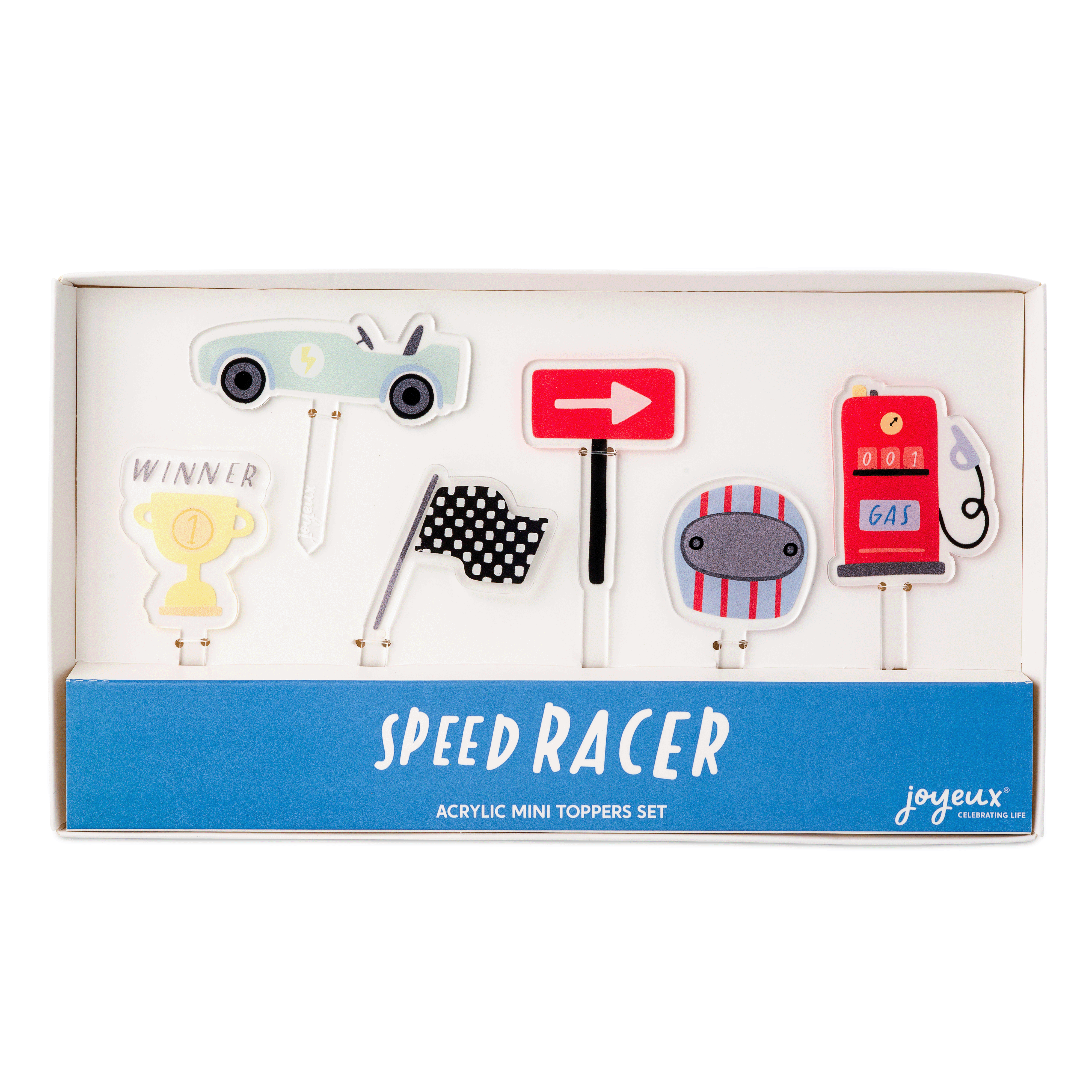 Race Car Party Speed Racer Acrylic Topper Set