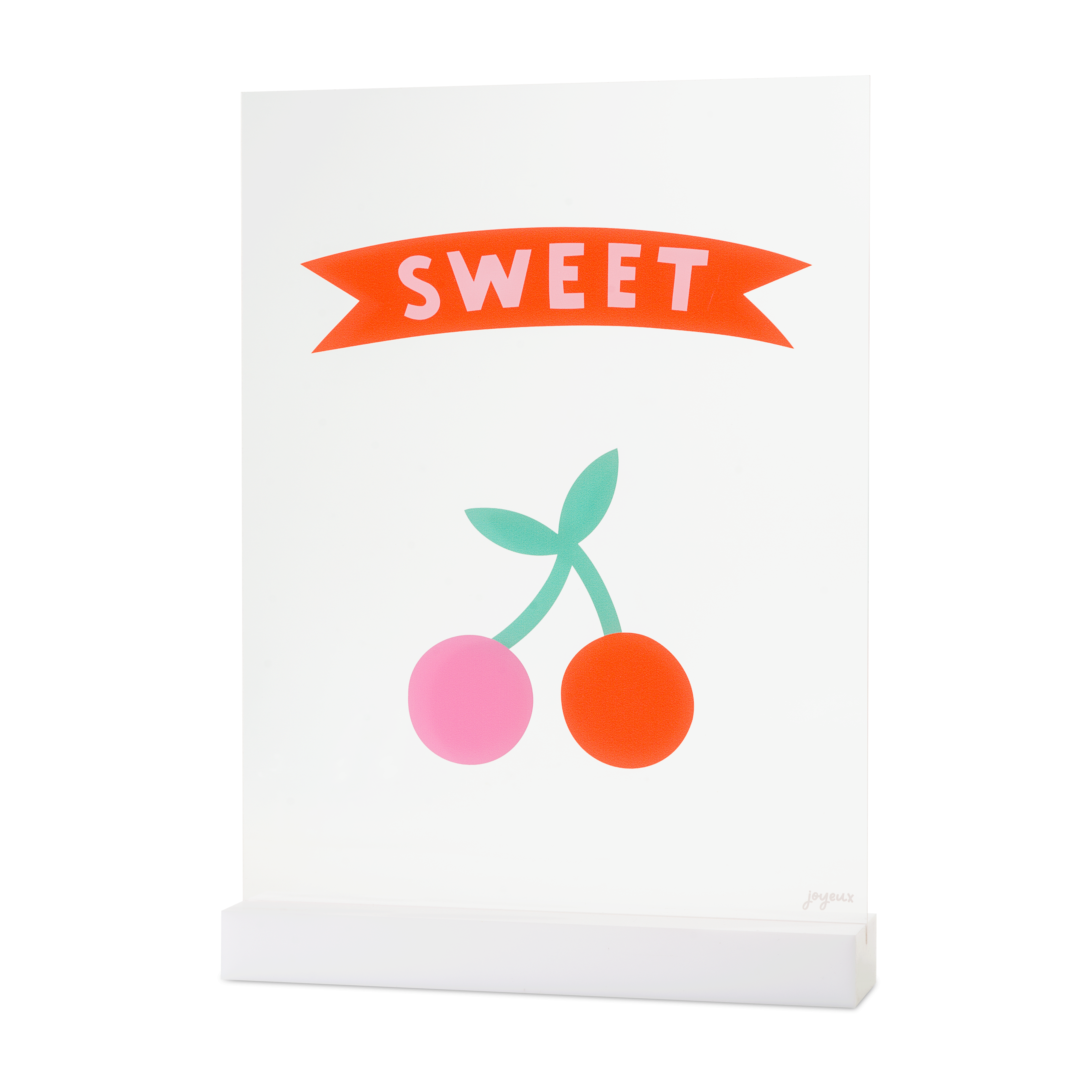 SWEET CHERRY Acrylic Table Sign