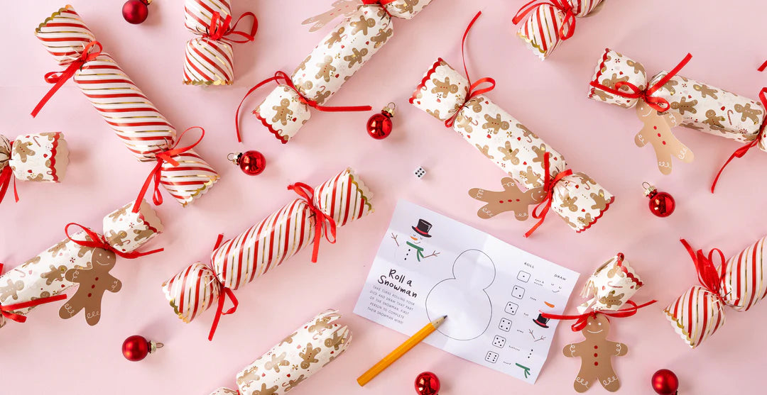 Gingerbread and Stripes Christmas Crackers