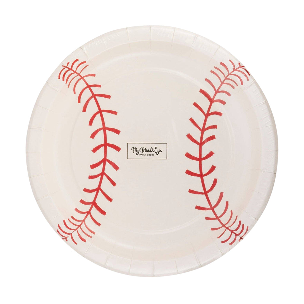 Baseball Paper Plates 8"