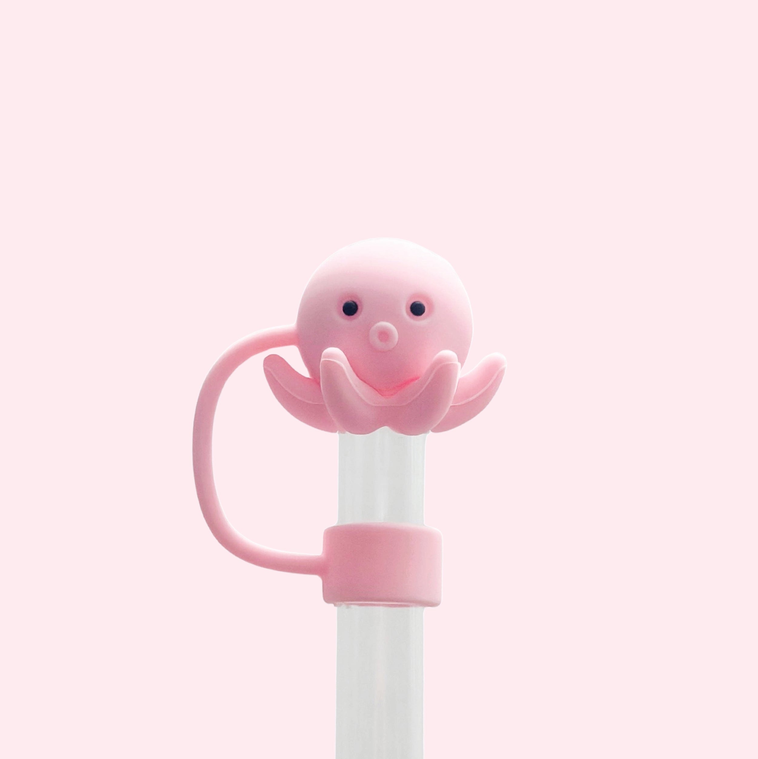 Pink Octopus Straw Cover 10MM