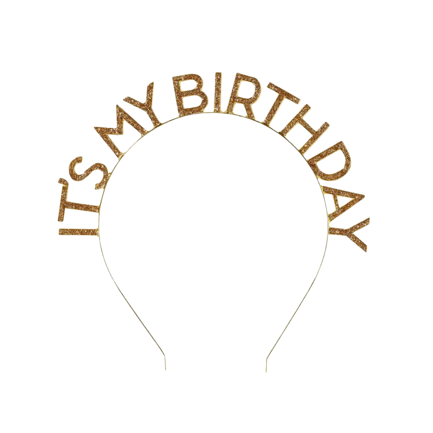 Luxe Gold 'It's My Birthday' Headband