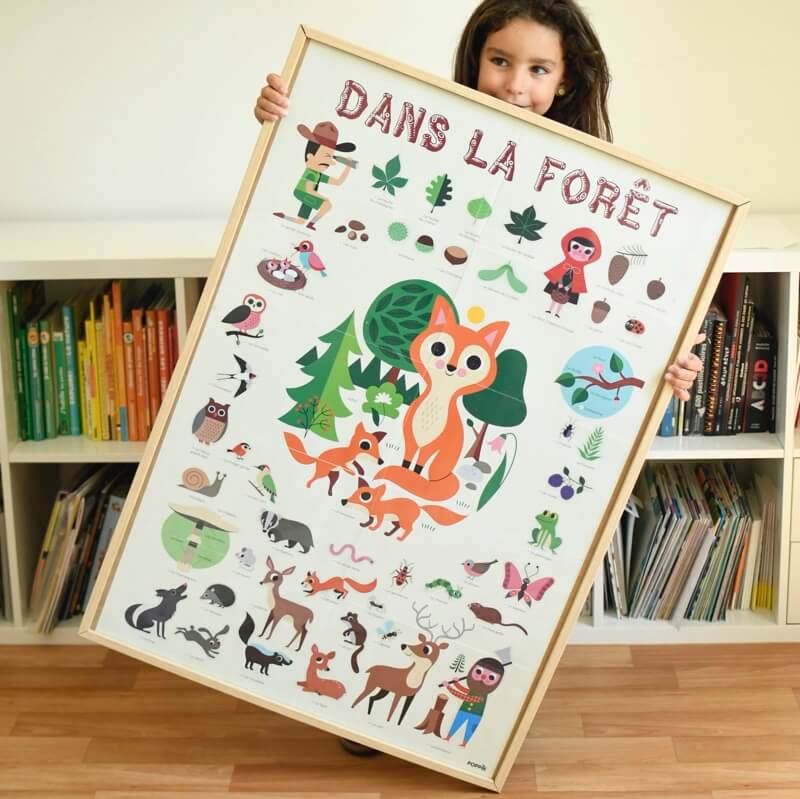 Forest Discovery Sticker Poster