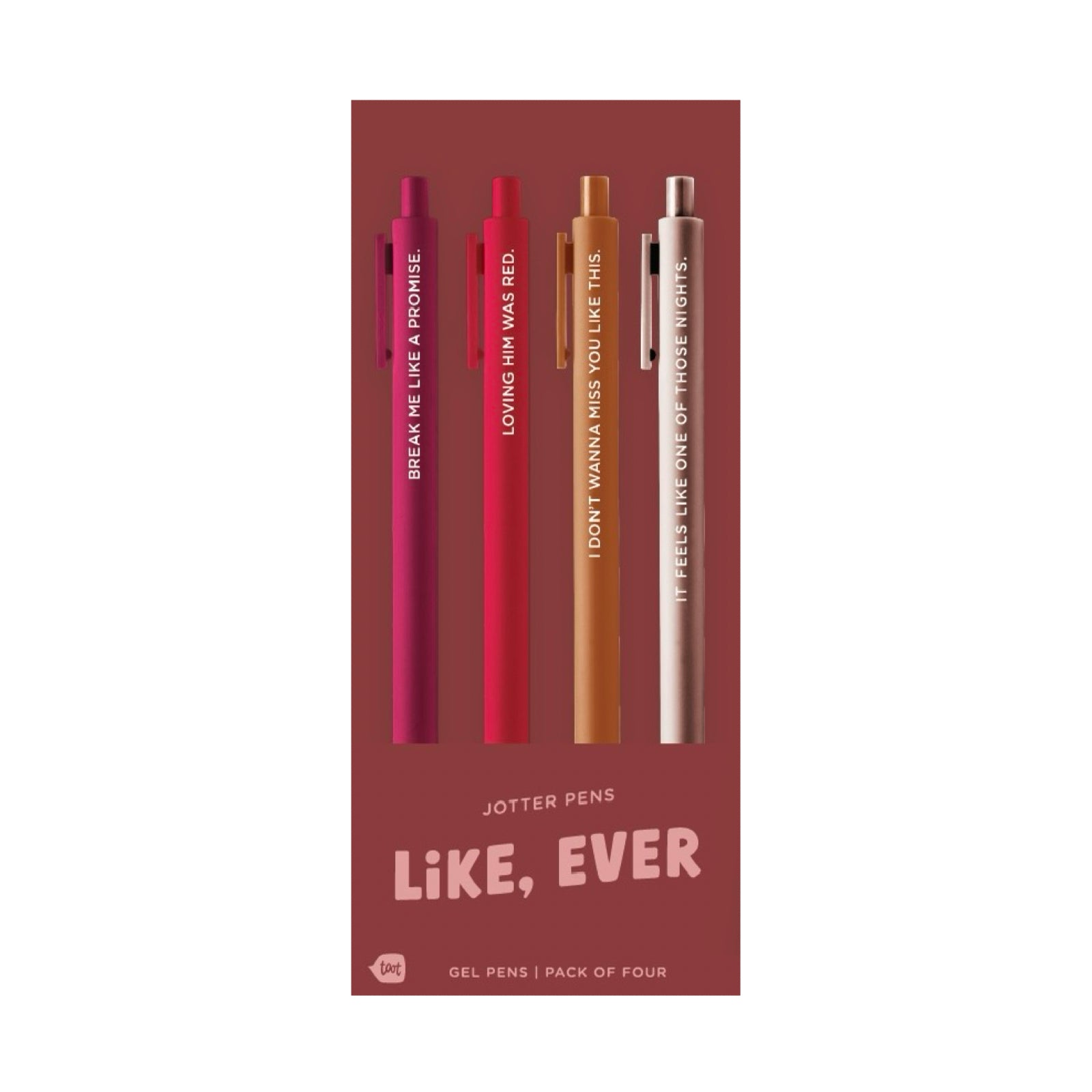 RED / LIKE EVER Swiftie Jotter Pen Set