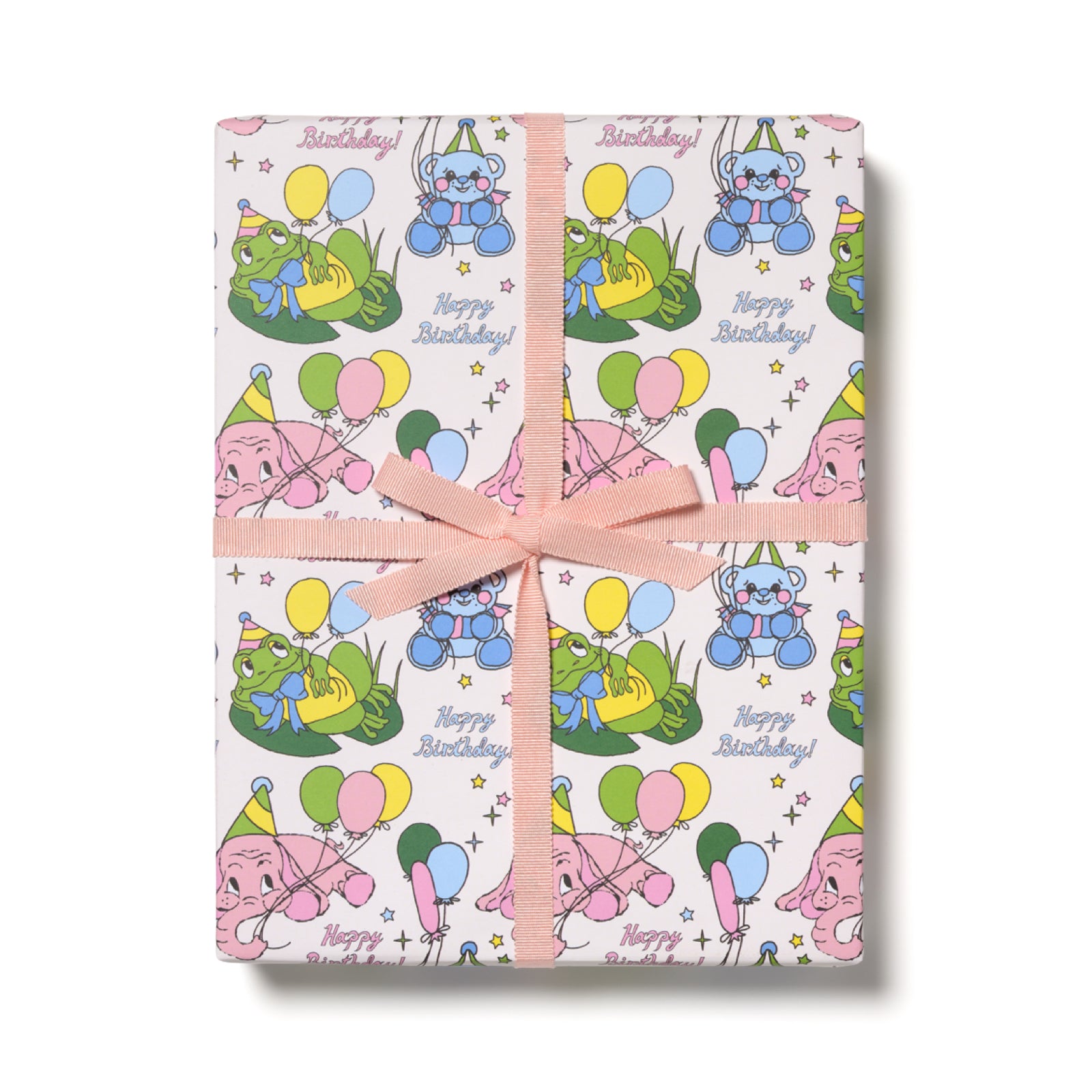 Birthday Animals Wrapping Paper Sheets (Roll of 3)