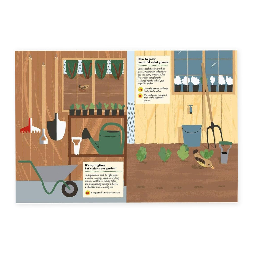 In the Vegetable Garden Sticker Activity Book